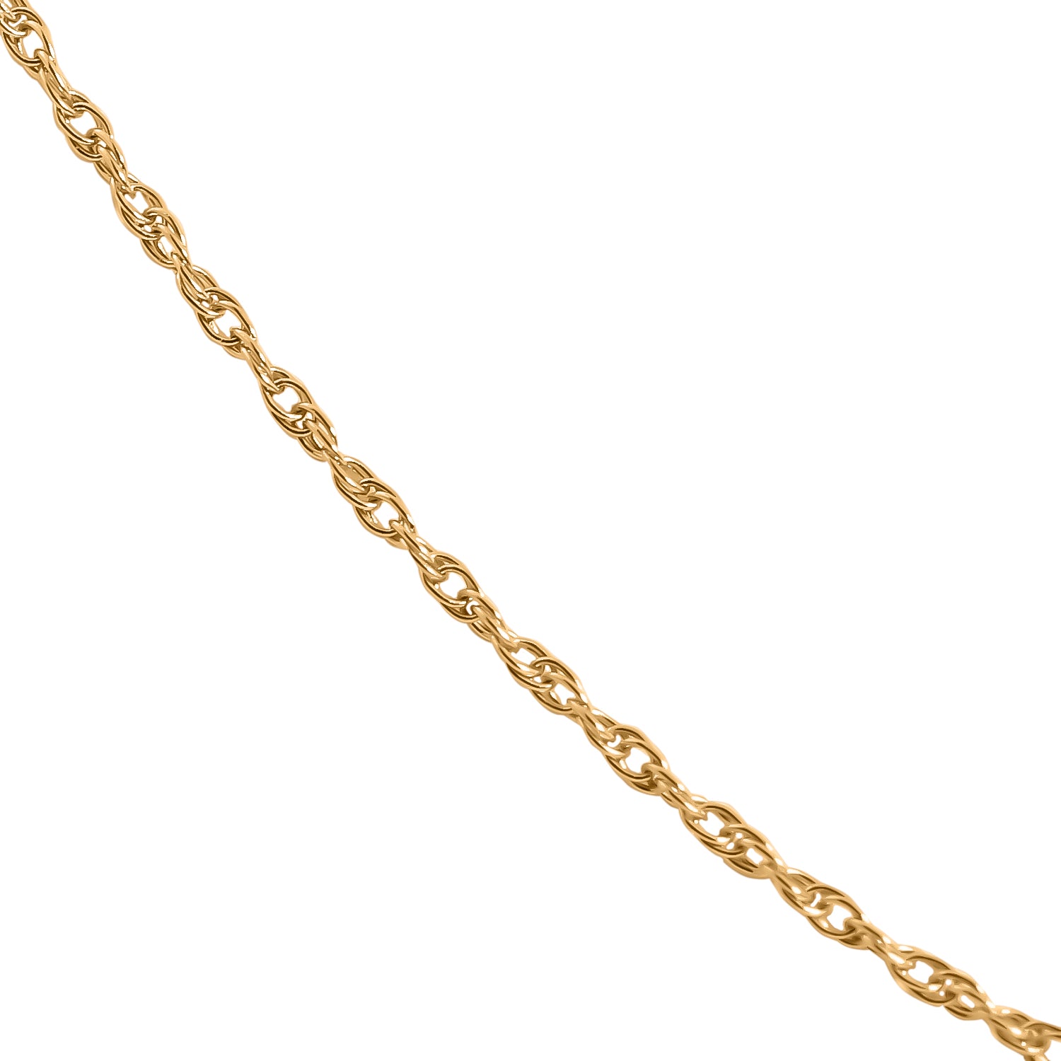 Kordelkette, ca. 45 cm, 750 Gelbgold