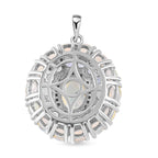 Natürlicher, äthiopischer Opal und AA Tansanit-Anhänger, 925 Silber platiniert ca. 4,36 ct