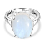 D'Joy AA Regenbogen Mondstein Ring und Anhänger mit 50cm Kette