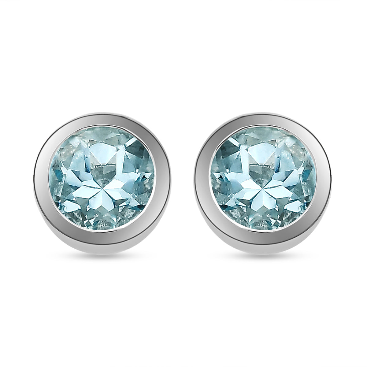 Espirito Santo Aquamarin-Ohrringe, 925 Silber platiniert ca. 1,30 ct