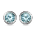 Espirito Santo Aquamarin-Ohrringe, 925 Silber platiniert ca. 1,30 ct