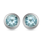 Espirito Santo Aquamarin-Ohrringe, 925 Silber platiniert ca. 1,30 ct