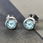 Espirito Santo Aquamarin-Ohrringe, 925 Silber platiniert ca. 1,30 ct