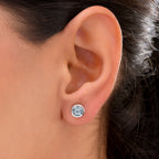 Espirito Santo Aquamarin-Ohrringe, 925 Silber platiniert ca. 1,30 ct