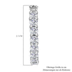 Weiße Zirkonia-Ohrringe, ca. 5,28 ct