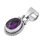 Royal Bali Kollektion - afrikanischer Amethyst-Anhänger, 925 Silber ca. 1,70 ct