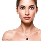 Royal Bali Kollektion - Lapislazuli Anhänger, 925 Silber, ca. 14.70 ct