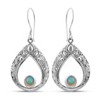 Royal Bali Kollektion - natürliche, äthiopische Opal-Ohrringe, 925 Silber ca. 0,68 ct