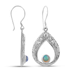 Royal Bali Kollektion - natürliche, äthiopische Opal-Ohrringe, 925 Silber ca. 0,68 ct