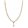 Natürliche, äthiopische Opal-Halskette in Silber