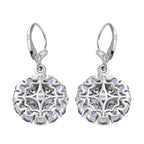 Tansanit-Ohrringe, 925 Silber platiniert ca. 6,64 ct