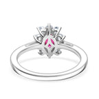 D’Joy Afrikanischer Rubin und Zirkon Ring und Anhänger