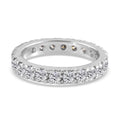 88 Facetten Moissanit-Ring, 925 Silber platiniert (Größe 16.00) ca. 1,32 ct