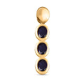 Masoala Sapphire Silber Trilogie Anhänger 1,41 Ct