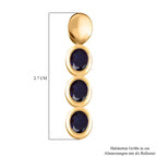 Masoala Saphir (Fissure gefüllt)-Anhänger, 925 Silber vergoldet ca. 1.41 ct