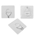 12er-Set abnehmbare, transparente und abwaschbare Haken, 3-8kg