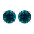 Capri-Blau Triplett Quarz-Ohrringe, 925 Silber platiniert ca. 2,77 ct