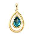 Pfau Triplett Quarz-Anhänger - 1,47 ct.