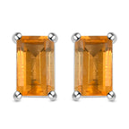Salamanca Feueropal-Ohrringe, 925 Silber platiniert ca. 0,40 ct