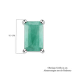 Socoto Smaragd-Ohrringe, 925 Silber platiniert ca. 0,55 ct