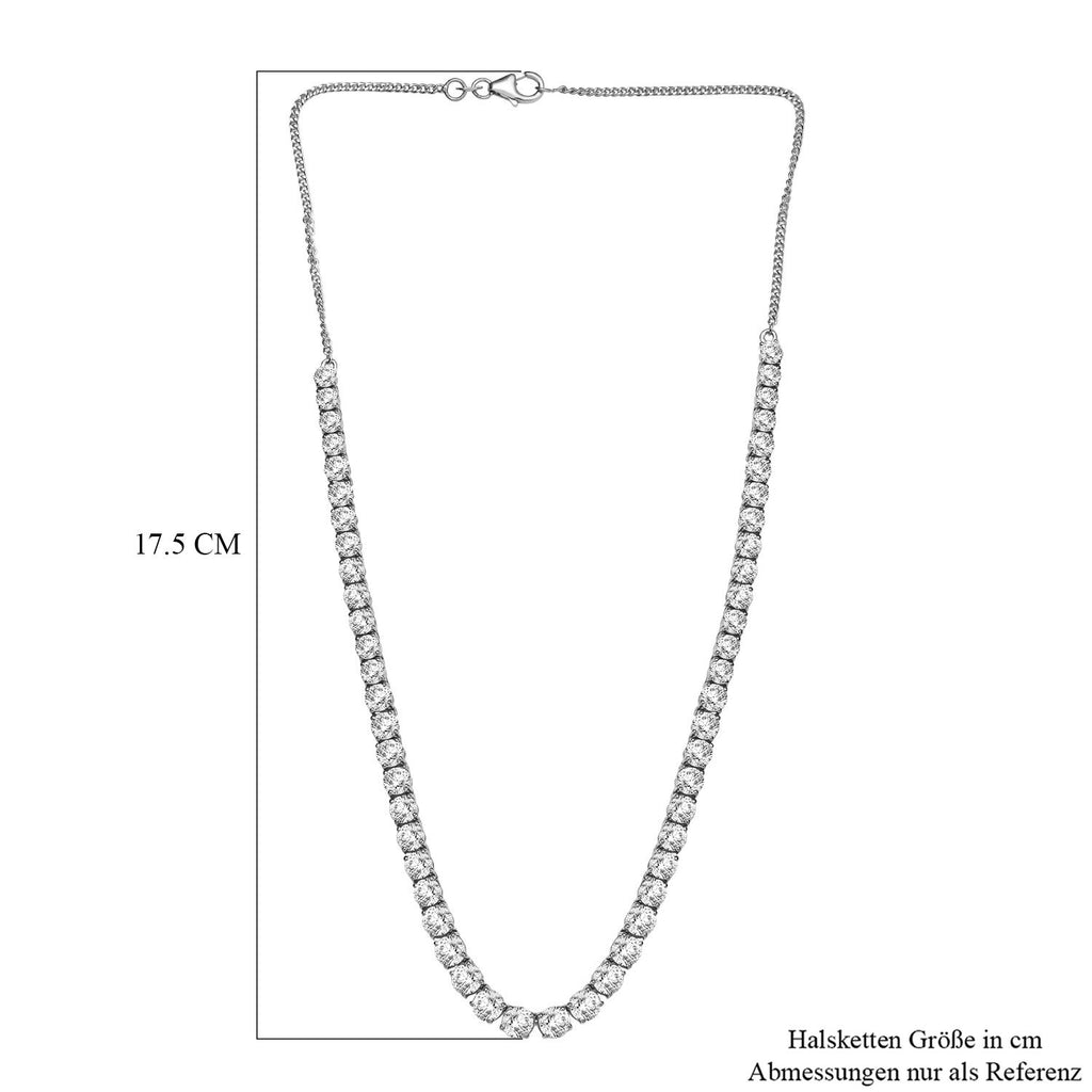 D’Joy Moissanit 45cm Halskette und 19cm Armband