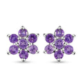 Afrikanische Amethyst-Ohrringe, 925 Silber ca. 0,60 ct