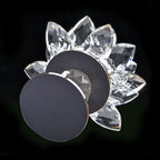 The 5th Season - Lotus-Design-Kristall-Kerzenhalter, Champagner, 7.5x13cm