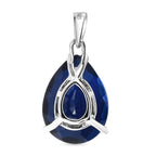 Ceylon Farbe Quarz-Anhänger, 925 Silber platiniert ca. 17.21 ct