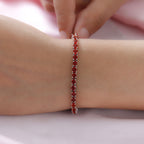 Mehrfarbiges Feueropal-Armband, ca. 20 cm, 925 Silber platiniert ca. 5,49 ct