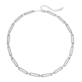 Weiße Kristall-Halskette, 45 cm - 2,28 ct.