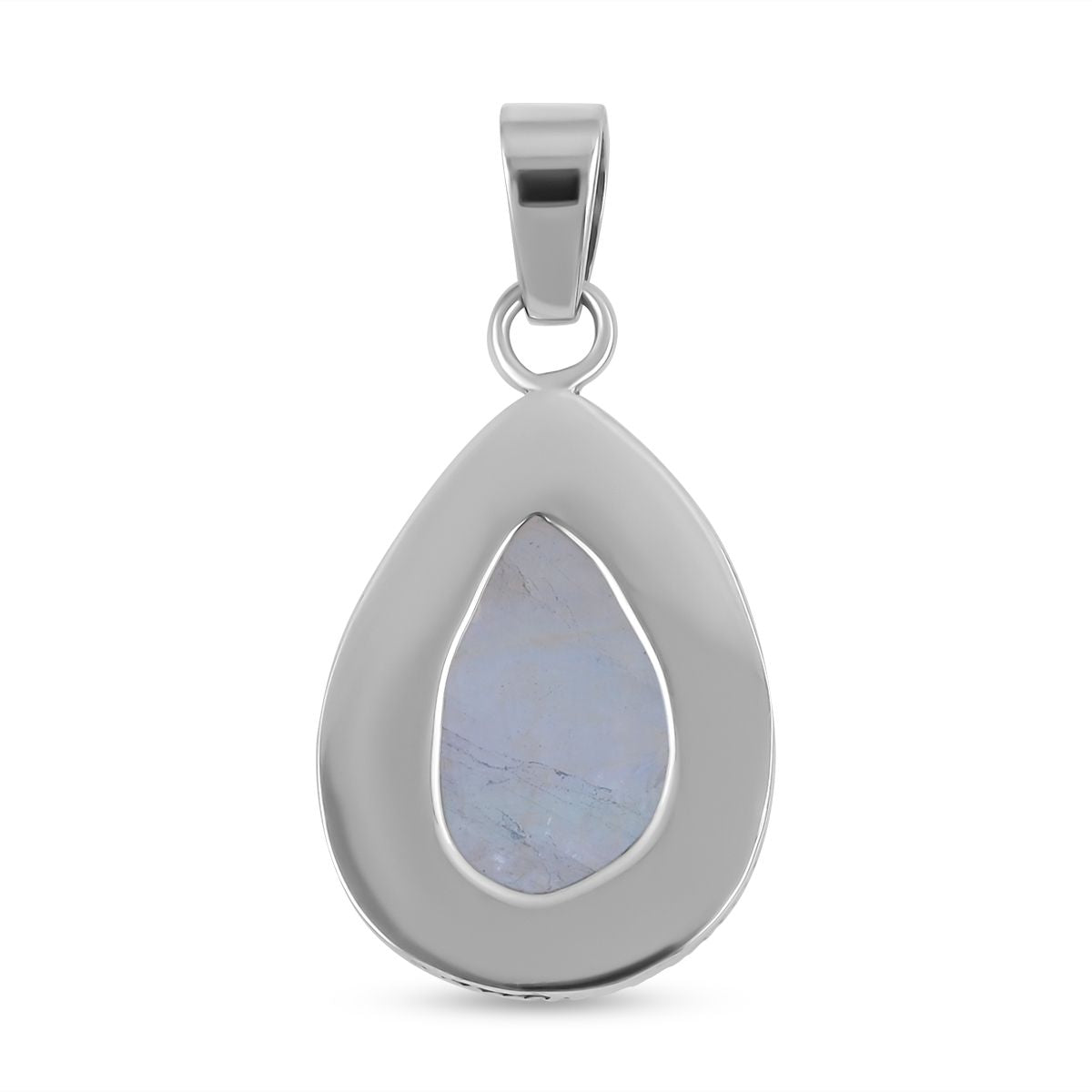 Royal Bali - Regenbogen Mondstein-Anhänger, 925 Silber ca. 15.06 ct