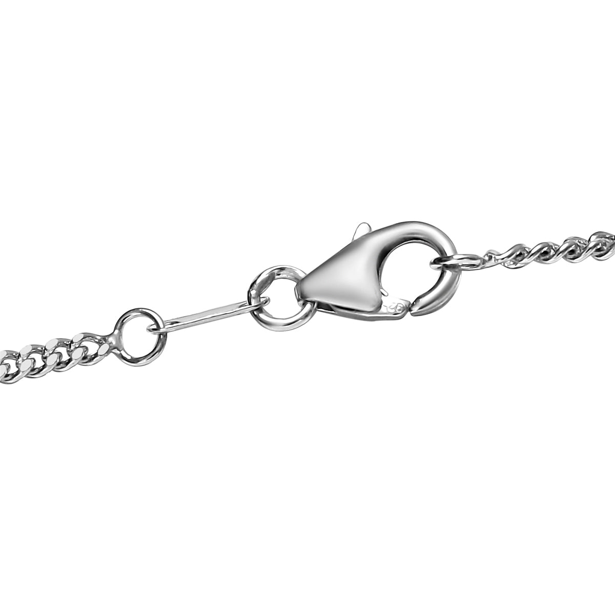Smaragd-Quarz-Triplette Halskette, ca. 45 cm, 925 Silber platiniert ca. 44.74 ct