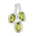 Natürlicher Peridot-Anhänger, 925 Silber ca. 1,45 ct