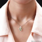 Natürlicher Peridot-Anhänger, 925 Silber ca. 1,45 ct