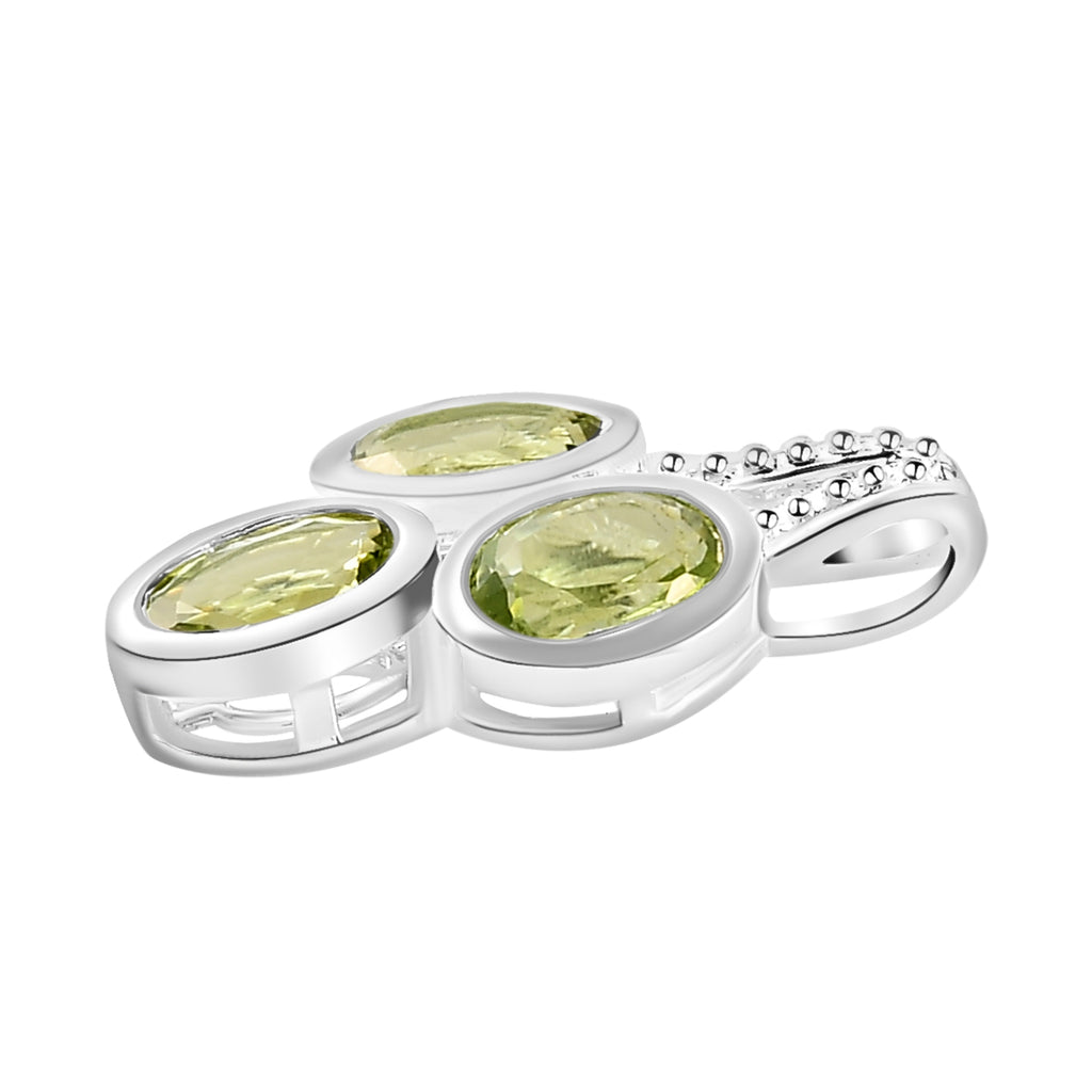 Natürlicher Peridot-Anhänger, 925 Silber ca. 1,45 ct
