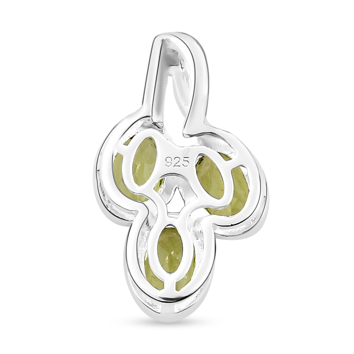 Natürlicher Peridot-Anhänger, 925 Silber ca. 1,45 ct