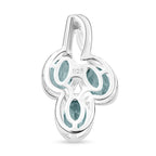 Himmelblauer Topas-Anhänger, 925 Silber ca. 1,82 ct