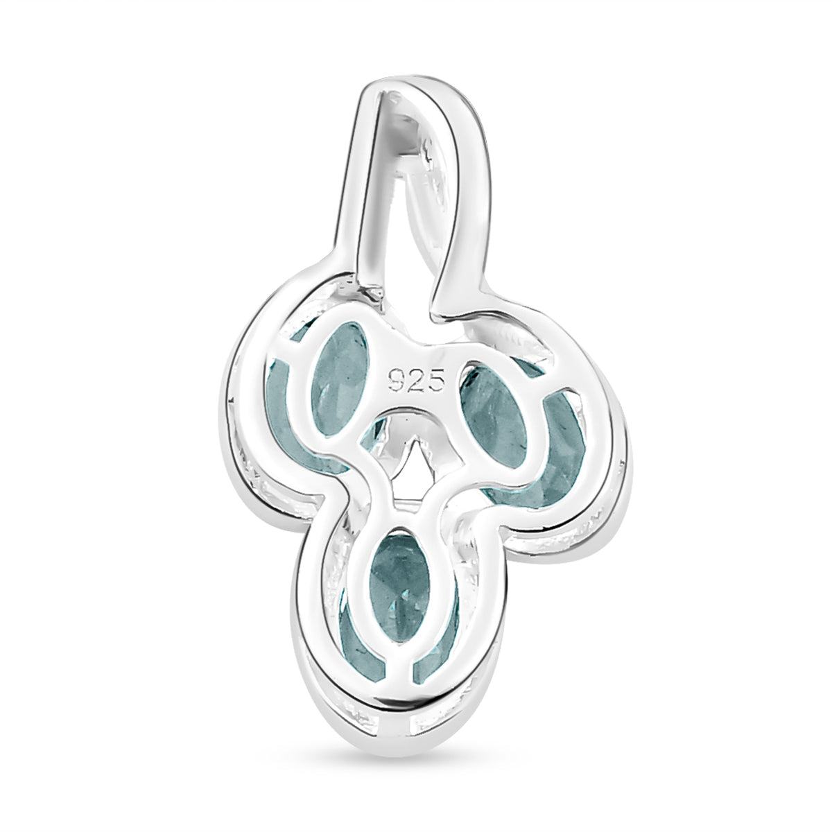 Himmelblauer Topas-Anhänger, 925 Silber ca. 1,82 ct