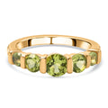 Natürlicher Peridot-Ring, 925 Silber vergoldet (Größe 16.00) ca. 2,59 ct