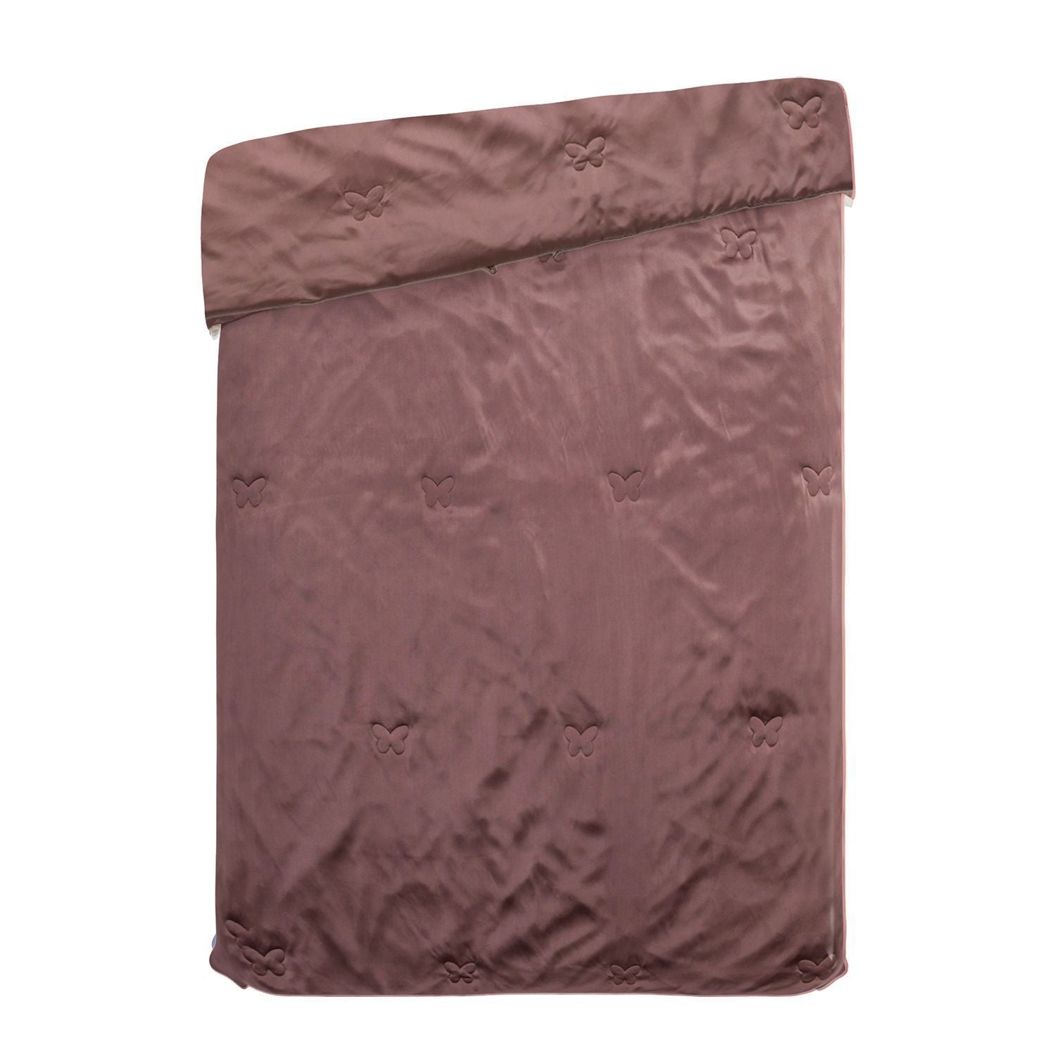 Serenity Night - 100% Maulbeerseide Sommerseidendecke mit Seidenfüllung Daunenkissen und Seidenkissenbezug Mauve