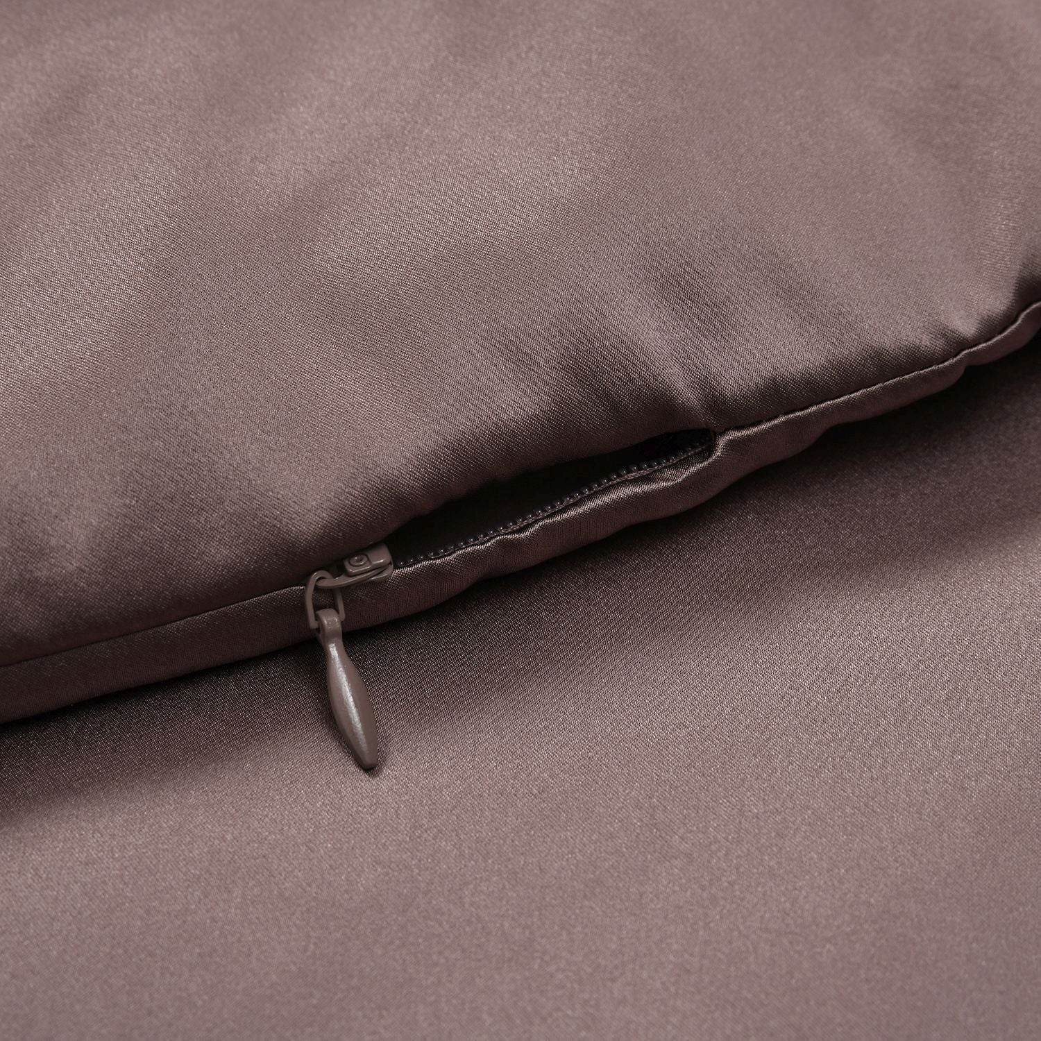 Serenity Night - 100% Maulbeerseide Sommerseidendecke mit Seidenfüllung Daunenkissen und Seidenkissenbezug Mauve