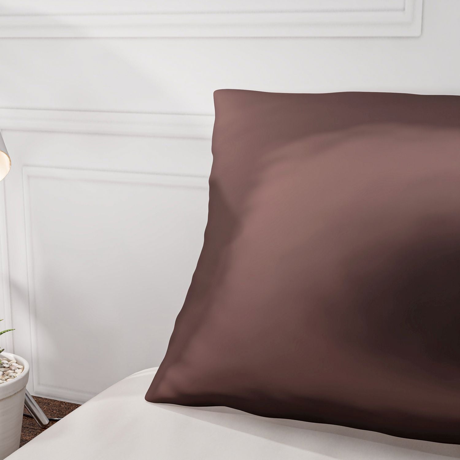 Serenity Night - 100% Maulbeerseide Sommerseidendecke mit Seidenfüllung Daunenkissen und Seidenkissenbezug Mauve