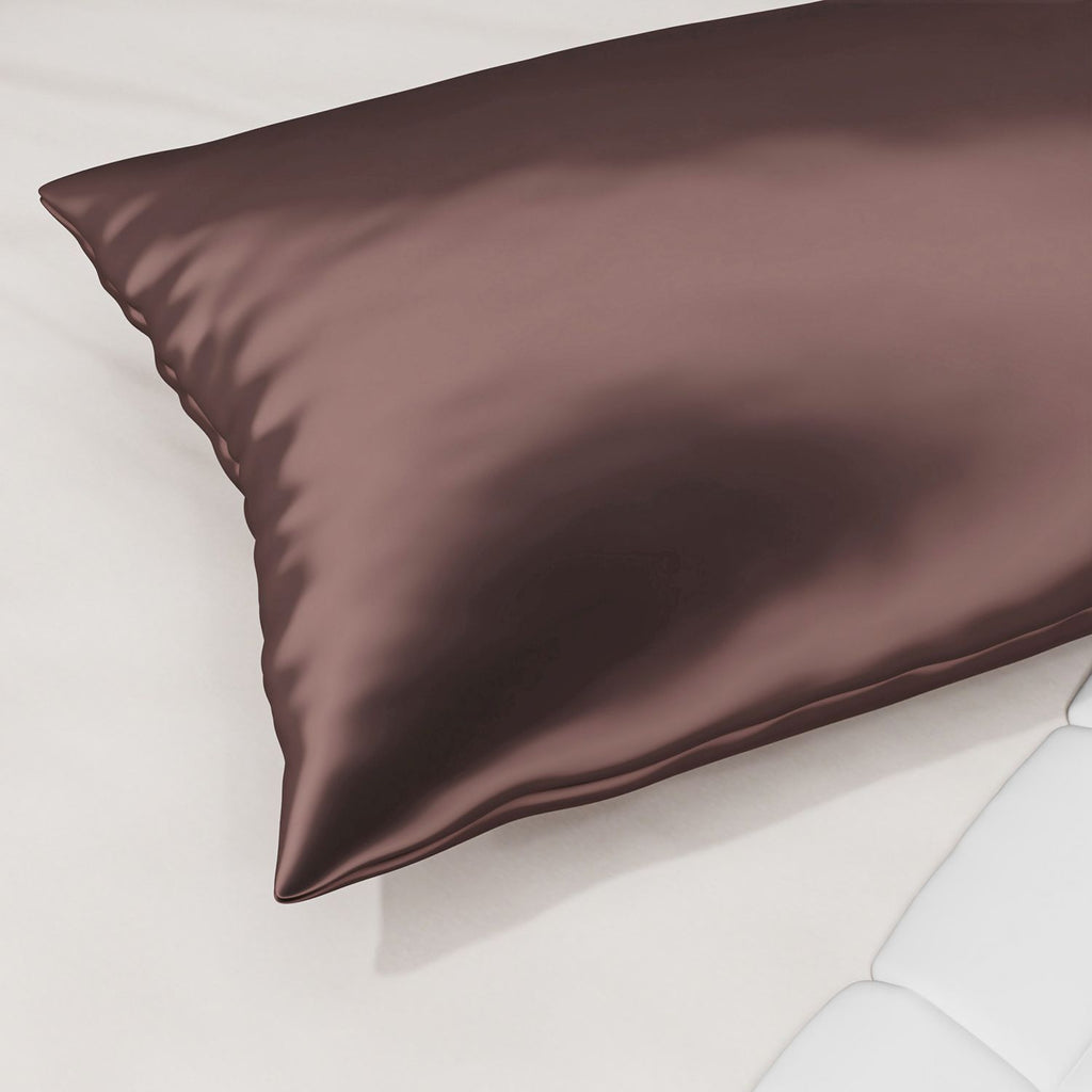 Serenity Night - 100% Maulbeerseide Sommerseidendecke mit Seidenfüllung Daunenkissen und Seidenkissenbezug Mauve