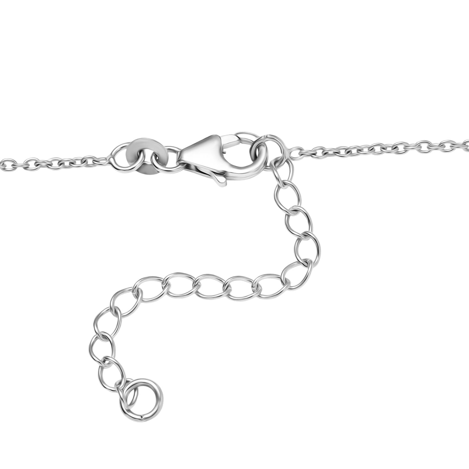 GP Trifono Kollektion- AAA Regenbogen Mondstein, Mosambik Granat, Zirkon und blauer Saphir Ring und 45cm Halskette
