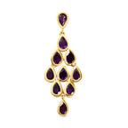 Lusaka Amethyst Anhänger, 925 Silber vergoldet ca. 3,84 ct