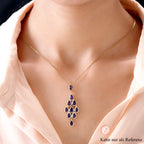 Lusaka Amethyst Anhänger, 925 Silber vergoldet ca. 3,84 ct