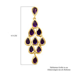 Lusaka Amethyst Anhänger, 925 Silber vergoldet ca. 3,84 ct