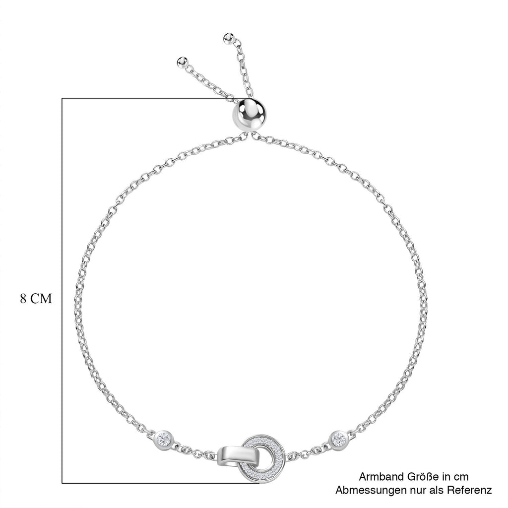 Moissanit Duo: 45cm Halskette und 19cm Armband