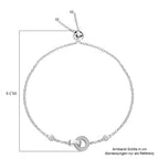 Moissanit Duo: 45cm Halskette und 19cm Armband