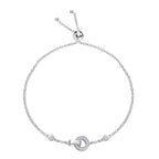 Moissanit Duo: 45cm Halskette und 19cm Armband